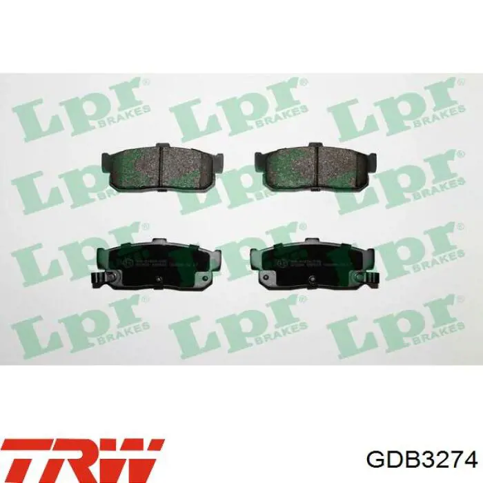 Купить GDB3274 TRW Колодки тормозные задние, дисковые