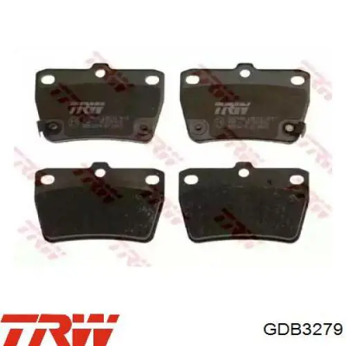 GDB3279 TRW Колодки тормозные дисковые комплект