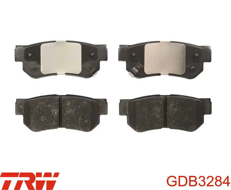 GDB3284 TRW колодки тормозные задние дисковые