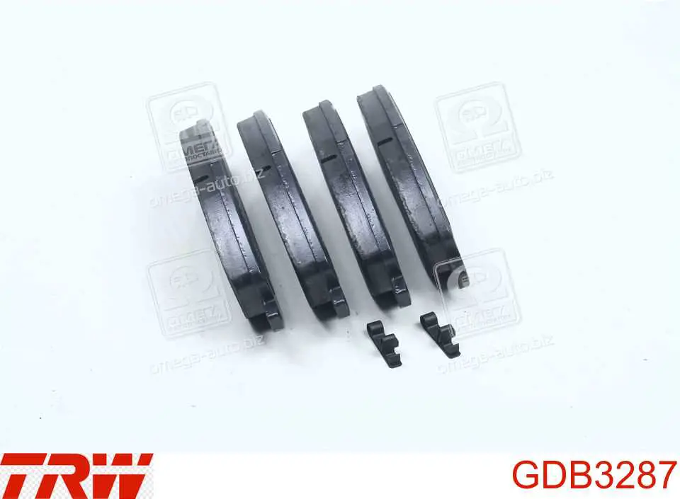 Колодки тормозные передние дисковые TRW GDB3287