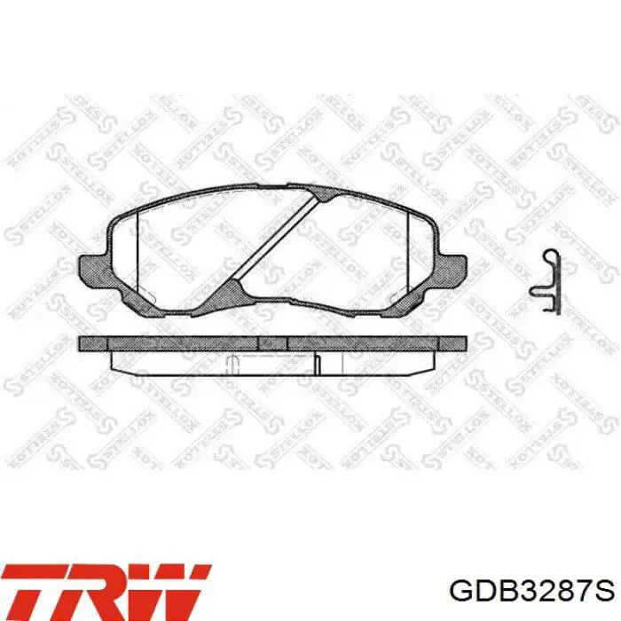 Передние тормозные колодки GDB3287S TRW