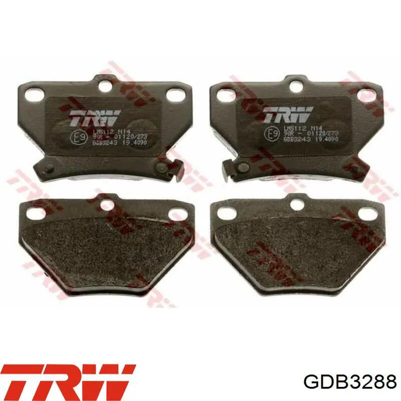 Колодки TRW GDB3288 цена, от 32.26 USD