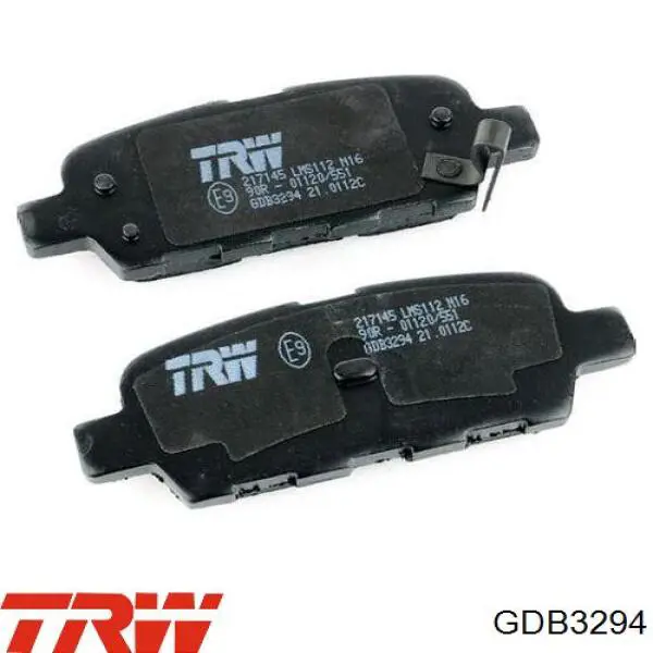 Задние дисковые колодки TRW GDB3294