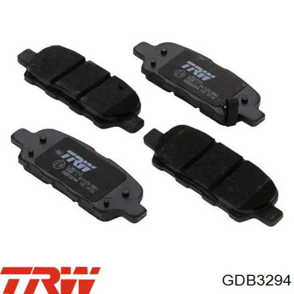 Compre GDB3294 TRW Sapatas do freio traseiras de disco