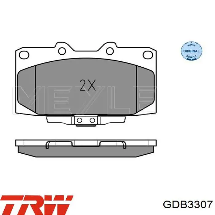 Передние тормозные колодки GDB3307 TRW