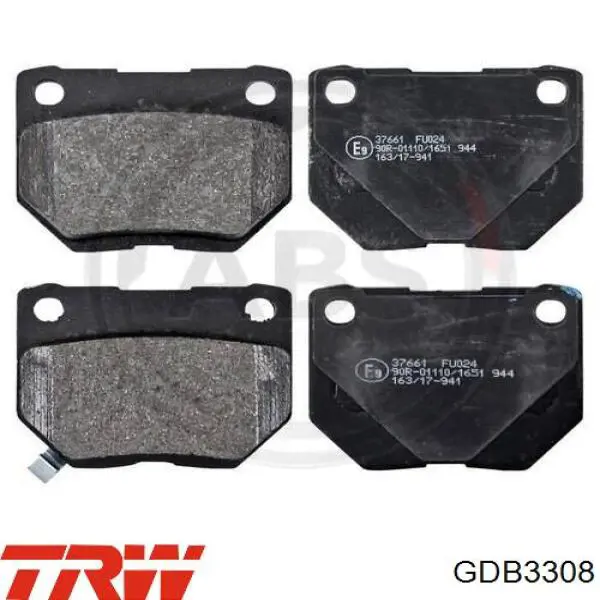 Задние дисковые колодки TRW GDB3308