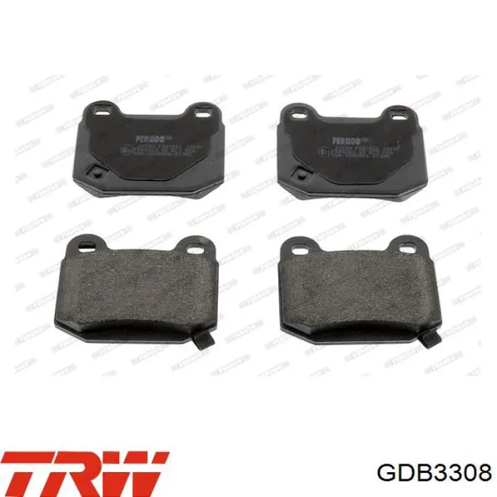 Задние тормозные колодки GDB3308 TRW