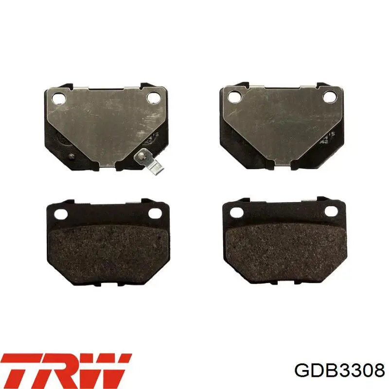 Купить GDB3308 TRW Колодки тормозные задние, дисковые