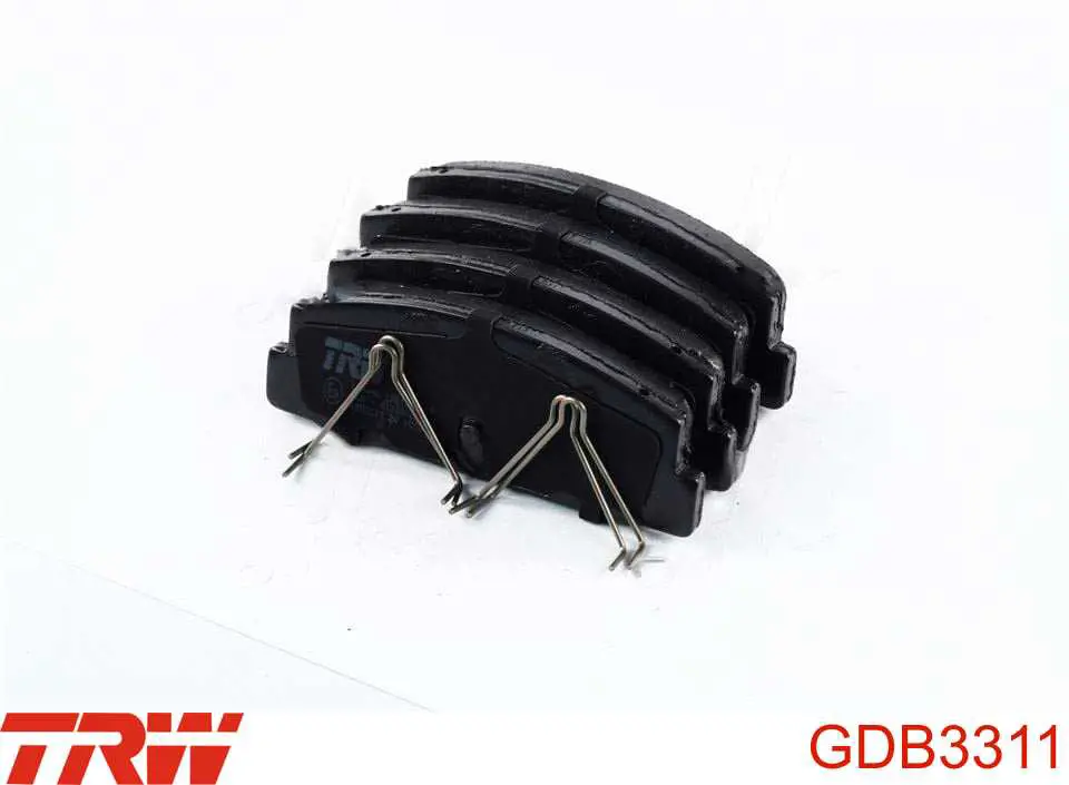 Купить GDB3311 TRW Колодки тормозные задние, дисковые