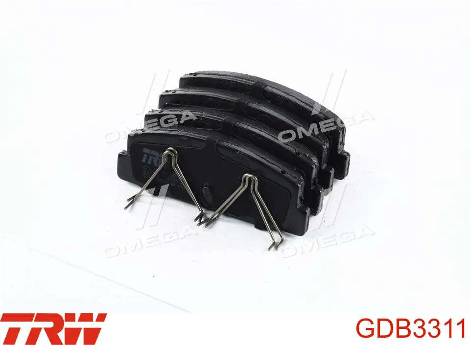 Задние тормозные колодки GDB3311 TRW