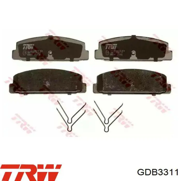 GDB3311 TRW Колодки тормозные дисковые комплект