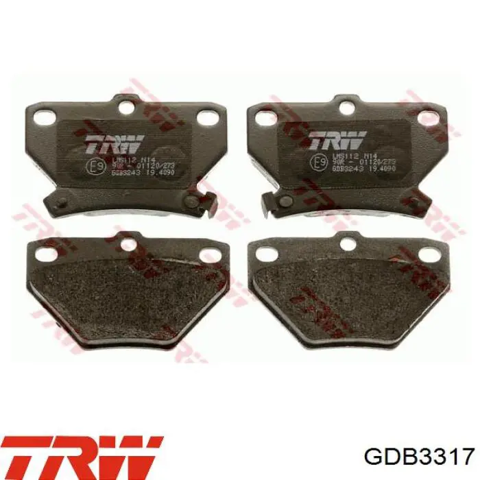 Передние тормозные колодки GDB3317 TRW