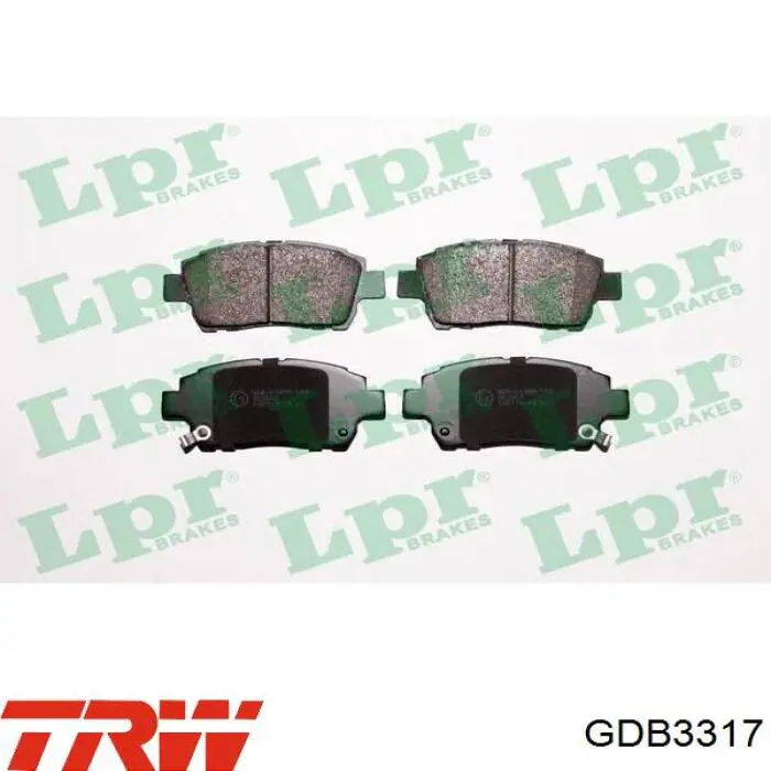 Купить GDB3317 TRW Колодки тормозные