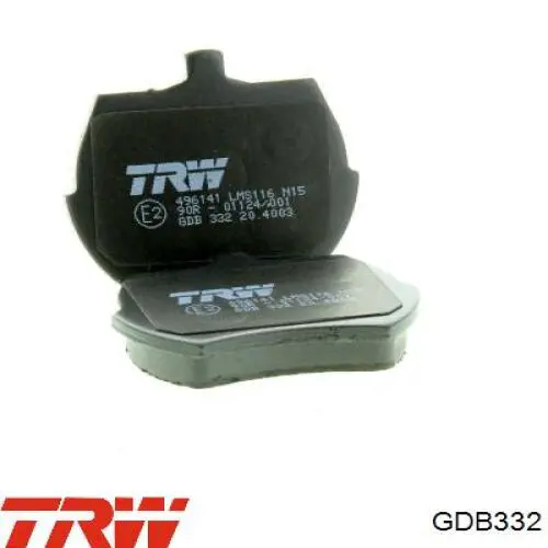 Передние тормозные колодки GDB332 Lucas