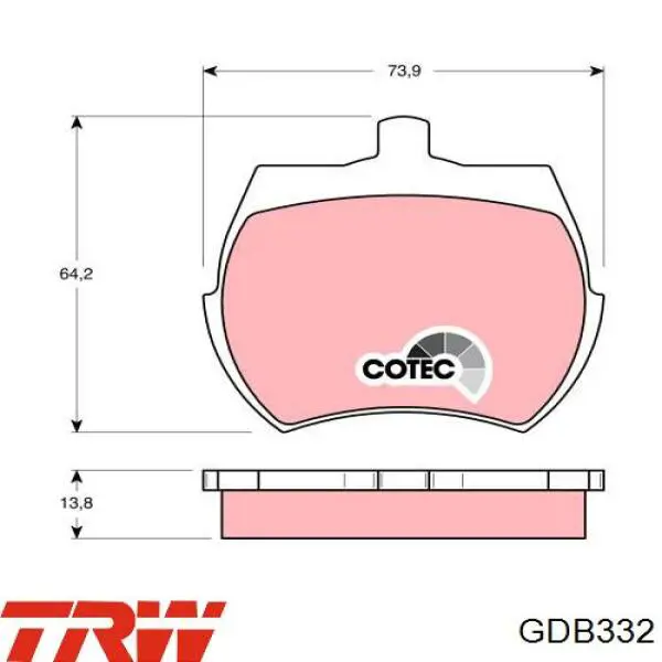 Колодки Lucas GDB332 цена, от 21.37 USD