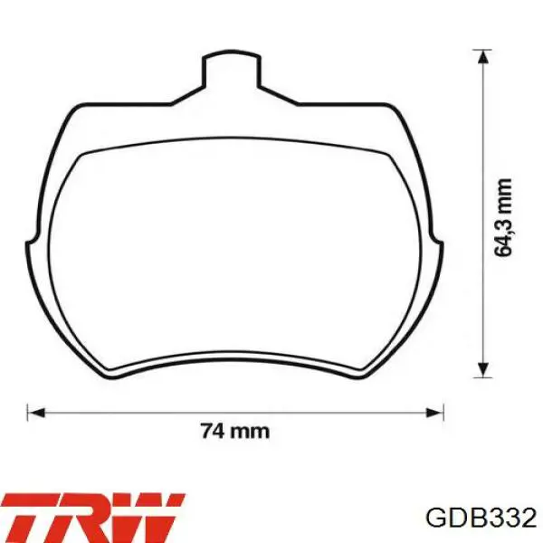 Купить GDB332 Lucas Колодки тормозные
