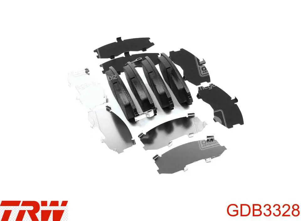 GDB3328 TRW колодки тормозные передние дисковые