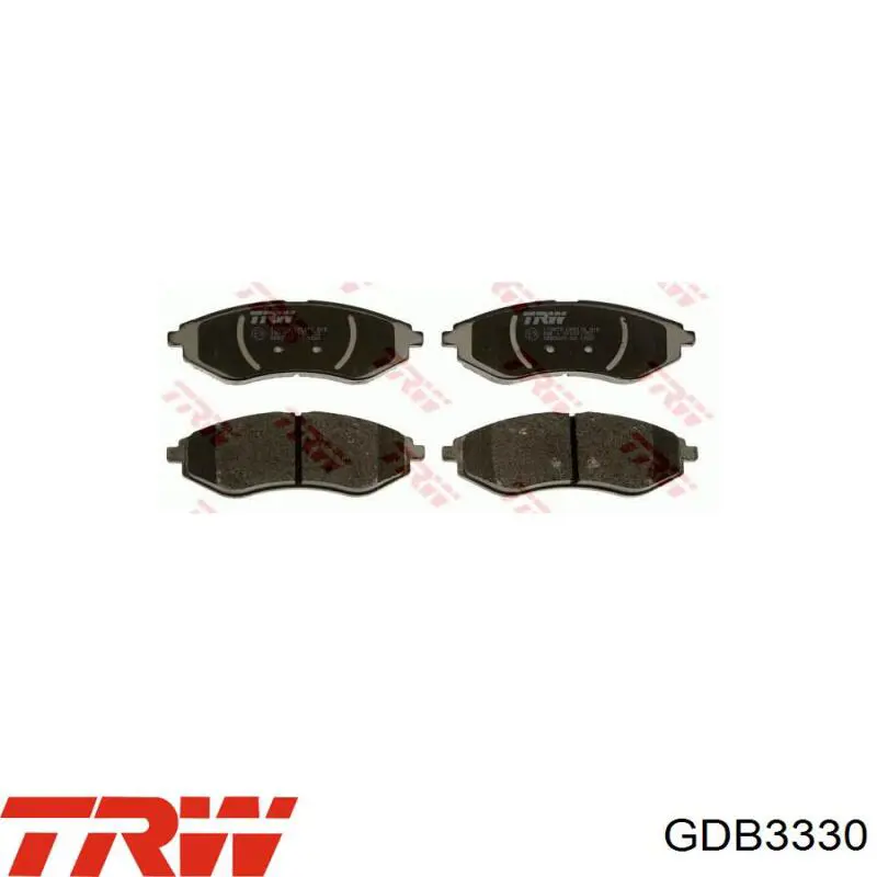 Купить GDB3330 TRW Колодки тормозные