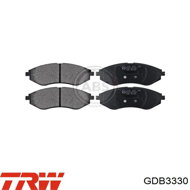Передние тормозные колодки GDB3330 TRW