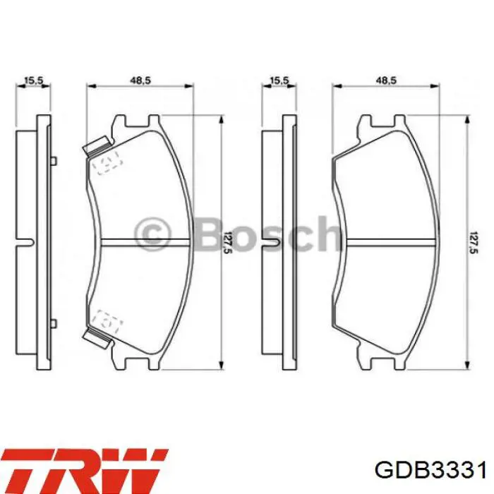 Тормозные колодки TRW GDB3331