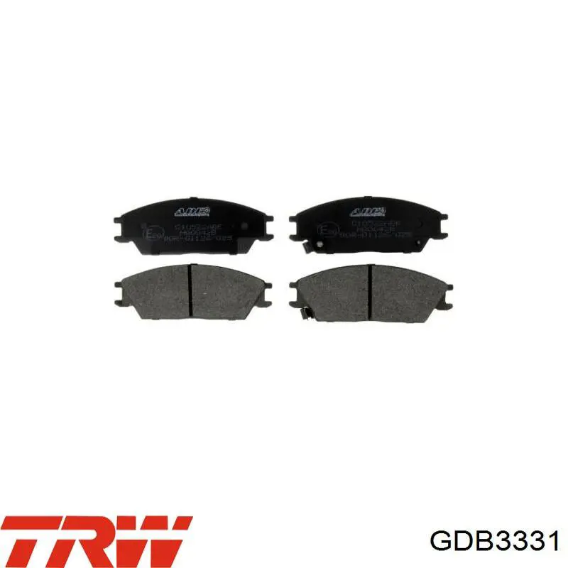 GDB3331 TRW Колодки передние