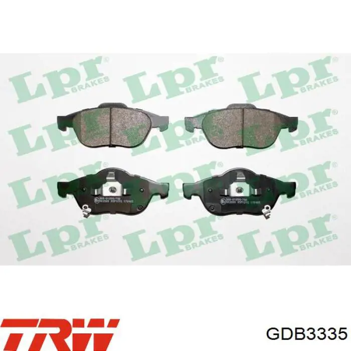 Купить GDB3335 TRW Колодки тормозные