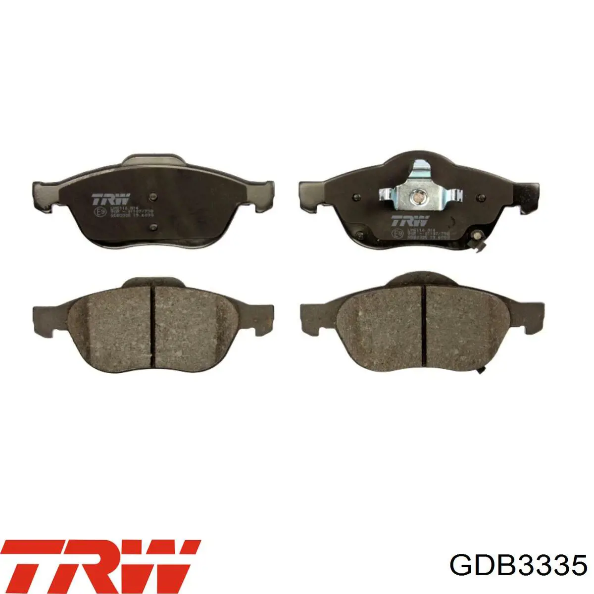 GDB3335 TRW колодки тормозные передние дисковые