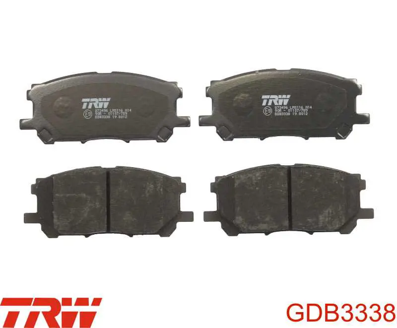 Колодки TRW GDB3338 цена, от 32.41 USD