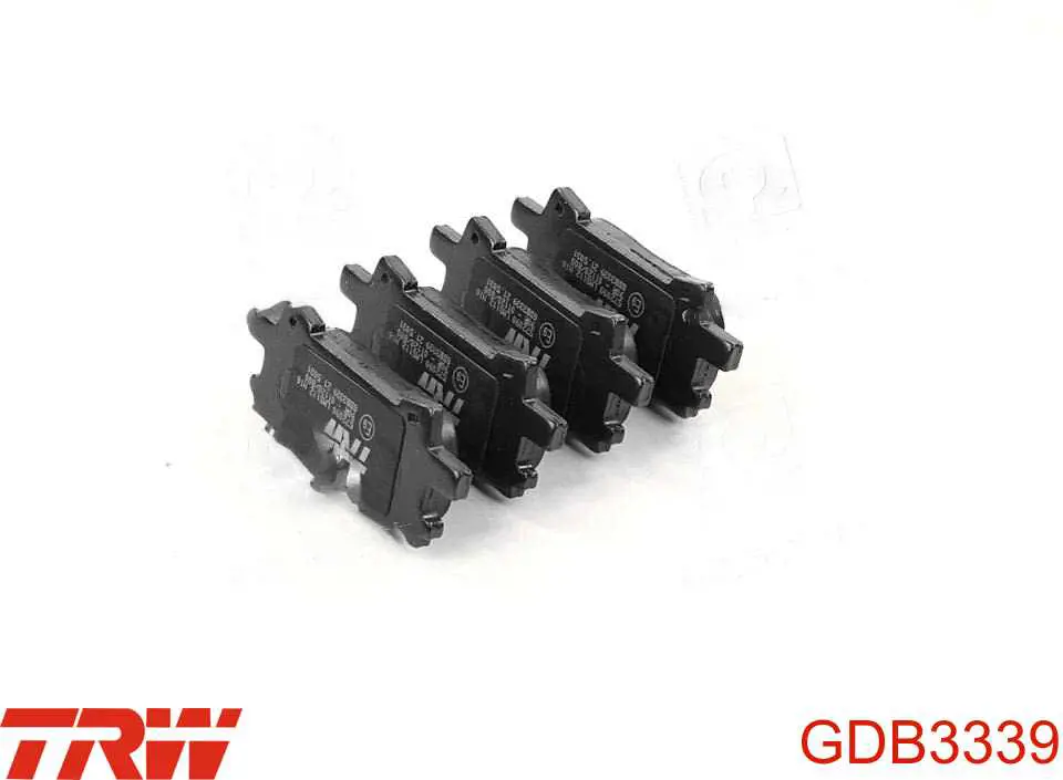Задние тормозные колодки GDB3339 TRW