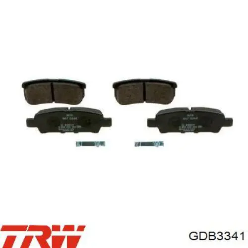 Колодки дисковые  TRW GDB3341 цена, от 22.77 USD