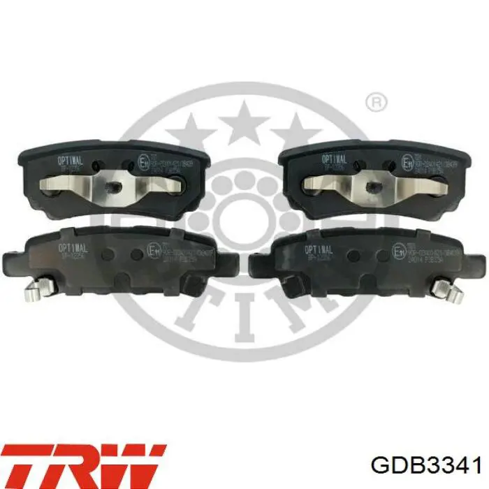 GDB3341 TRW Колодки тормозные дисковые комплект