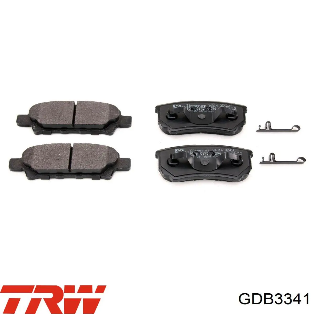 Купить GDB3341 TRW Колодки тормозные задние, дисковые