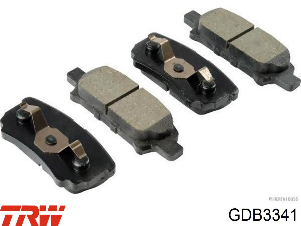 Задние тормозные колодки GDB3341 TRW