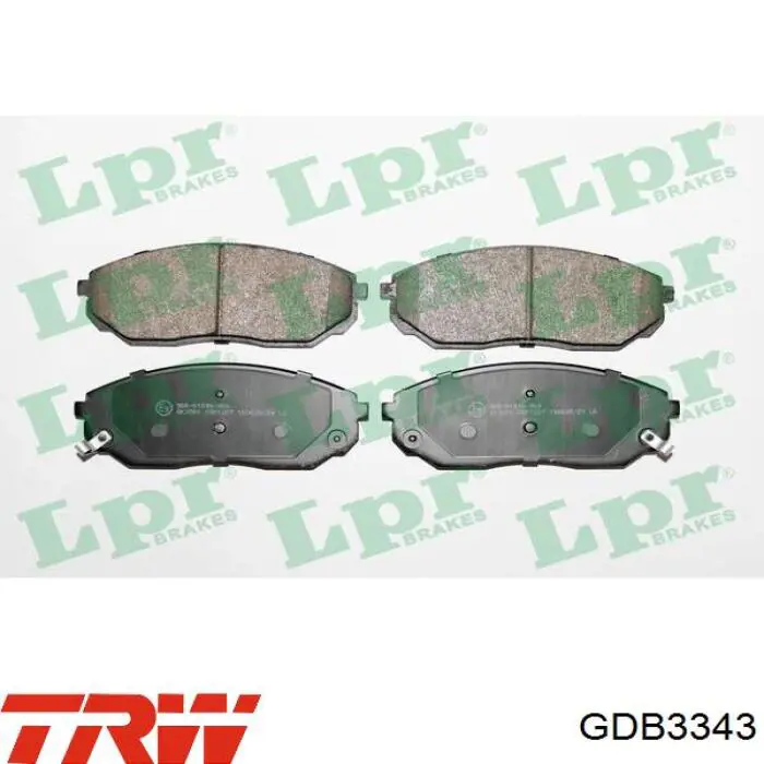 Передние тормозные колодки GDB3343 TRW