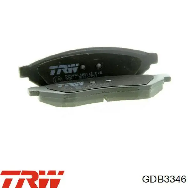 Колодки гальмові задні, дискові GDB3346 TRW
