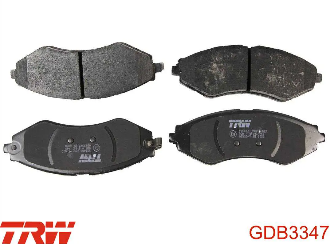 Купить GDB3347 TRW Колодки тормозные