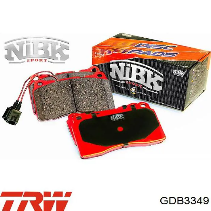 GDB3349 TRW Колодки передние