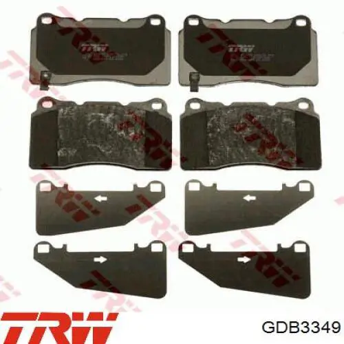 Купить GDB3349 TRW Колодки тормозные