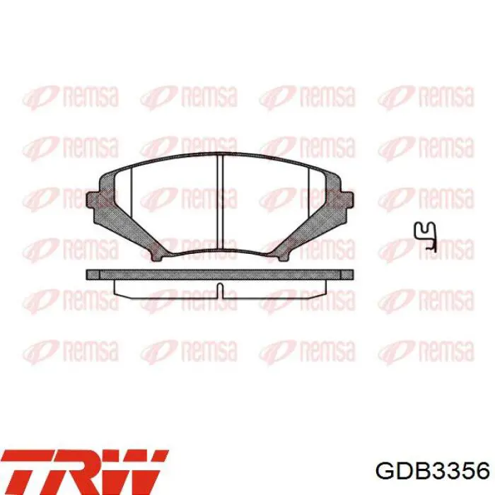 Колодки TRW GDB3356 цена, от 34.39 USD