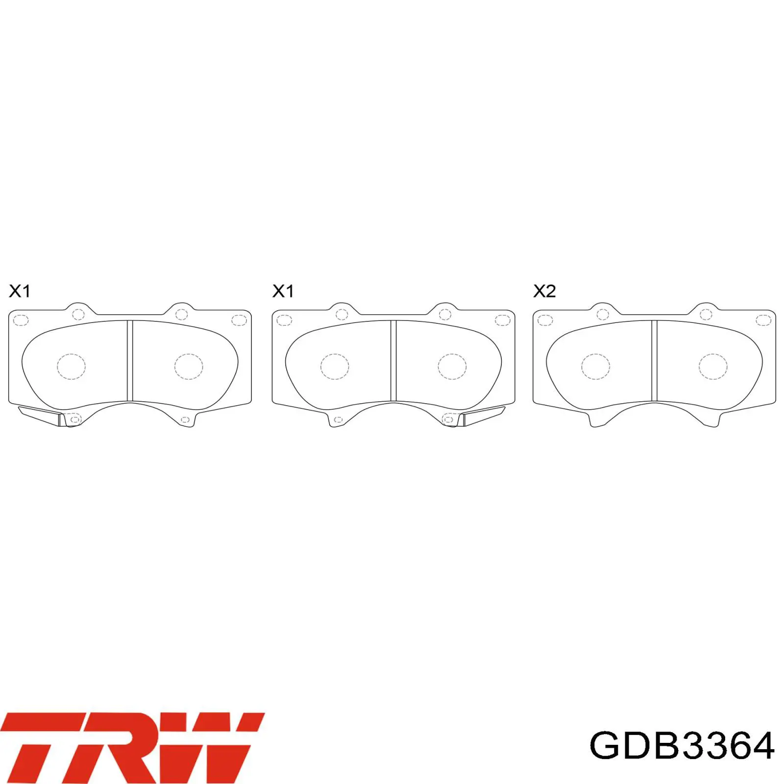 Передние тормозные колодки GDB3364 TRW