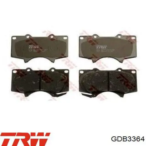 Купить GDB3364 TRW Колодки тормозные