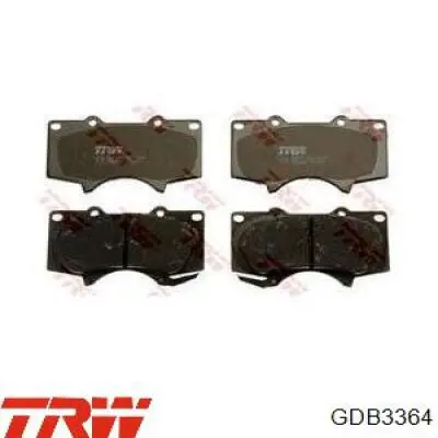 Передние тормозные колодки GDB3364 TRW