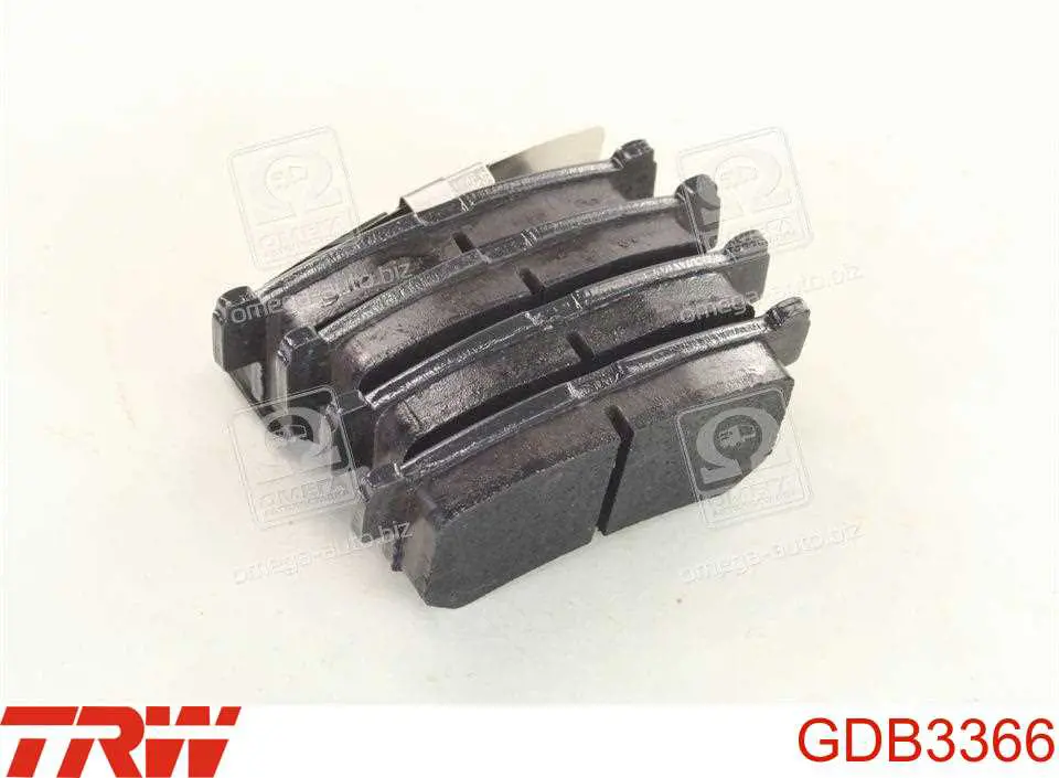 Купить GDB3366 TRW Колодки тормозные задние, дисковые