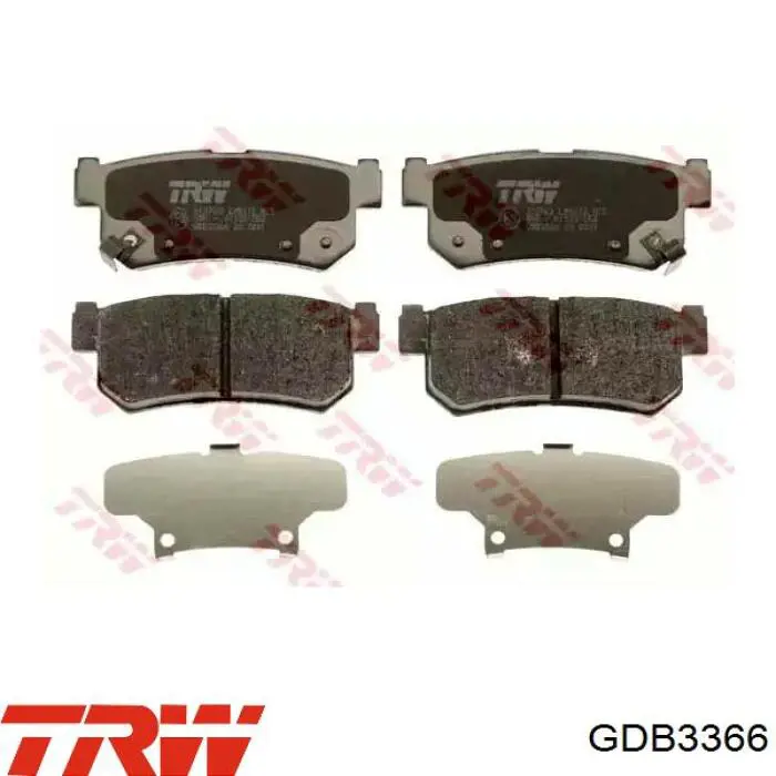 Задние дисковые колодки TRW GDB3366