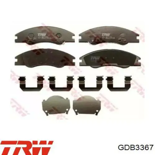 Передние тормозные колодки GDB3367 TRW