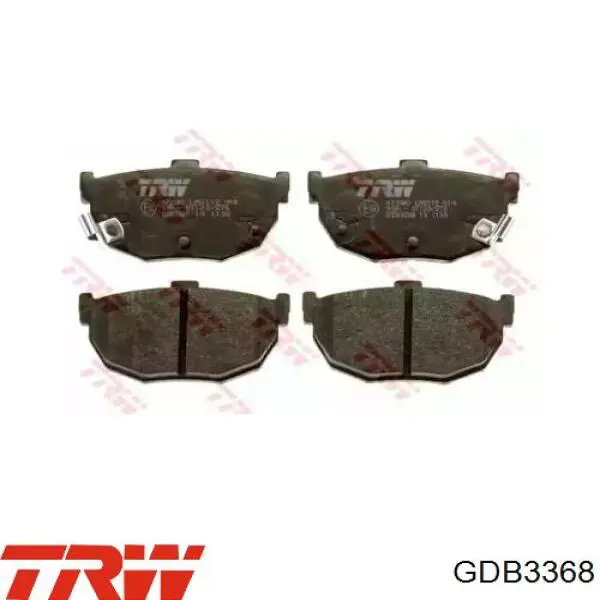 Купить GDB3368 TRW Колодки тормозные задние, дисковые