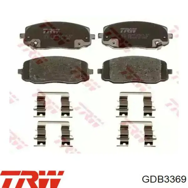 GDB3369 TRW колодки тормозные передние дисковые