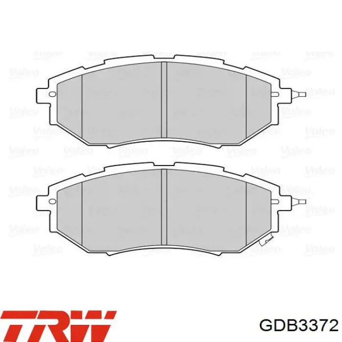 Купить GDB3372 TRW Колодки тормозные