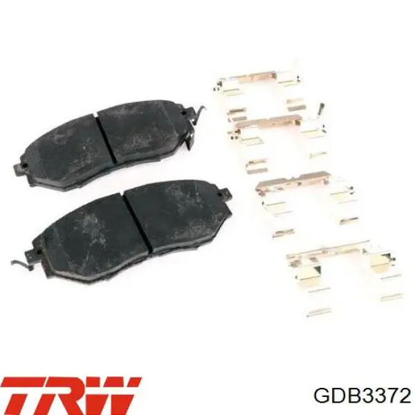 Передние тормозные колодки GDB3372 TRW