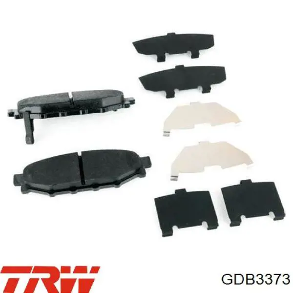 Купить GDB3373 TRW Колодки тормозные задние, дисковые
